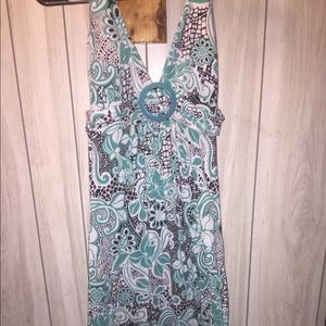 Turquoise pattern sundress
